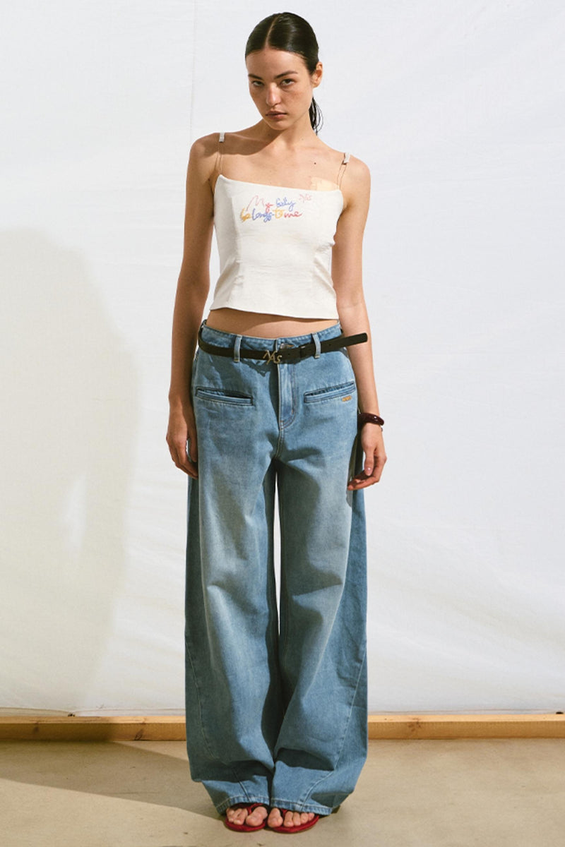 Backless Camisole Invisible Straps Top