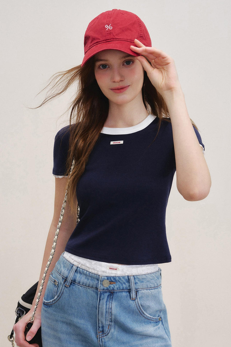 Lace Fusion Backless Top