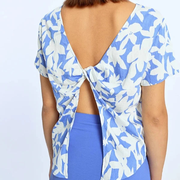 Ami Backless Top