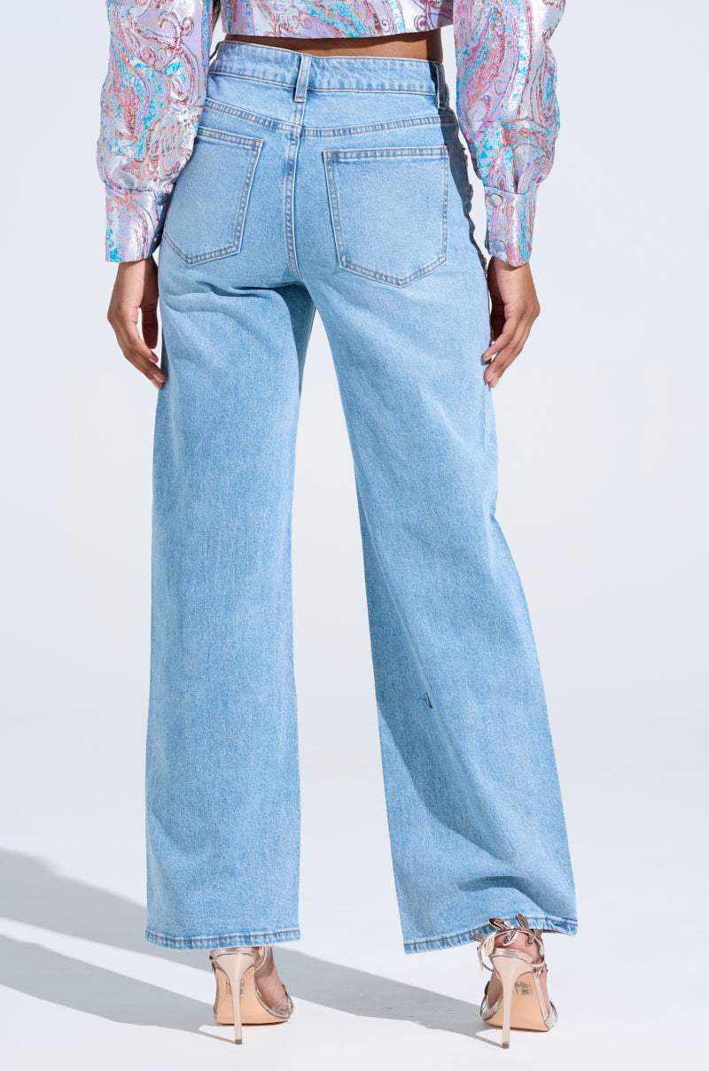 IN YOUR DREAMS RHINESTONE DENIM JEANS