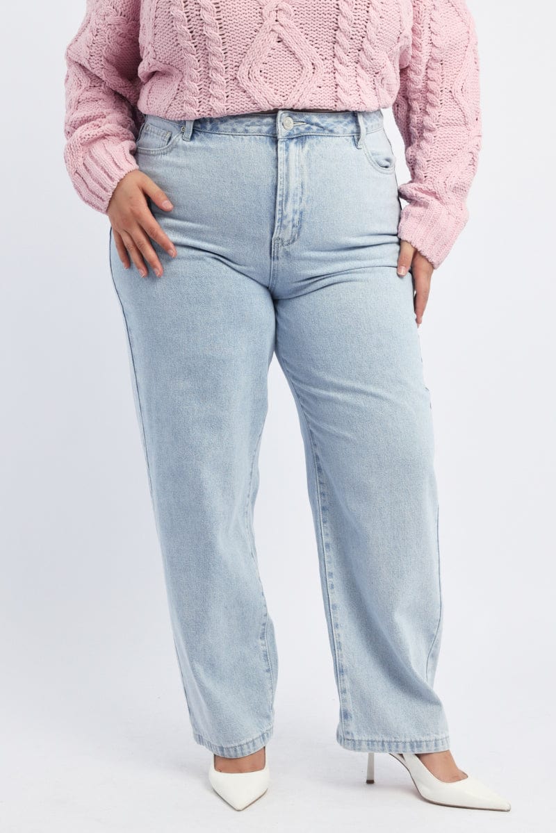 Denim Wide Leg Jeans