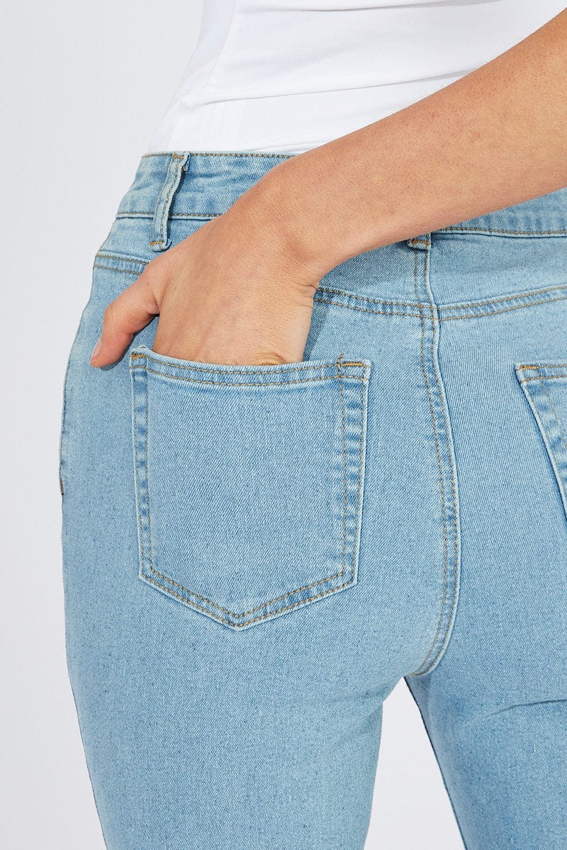 Denim Skinny Jeans Ripped