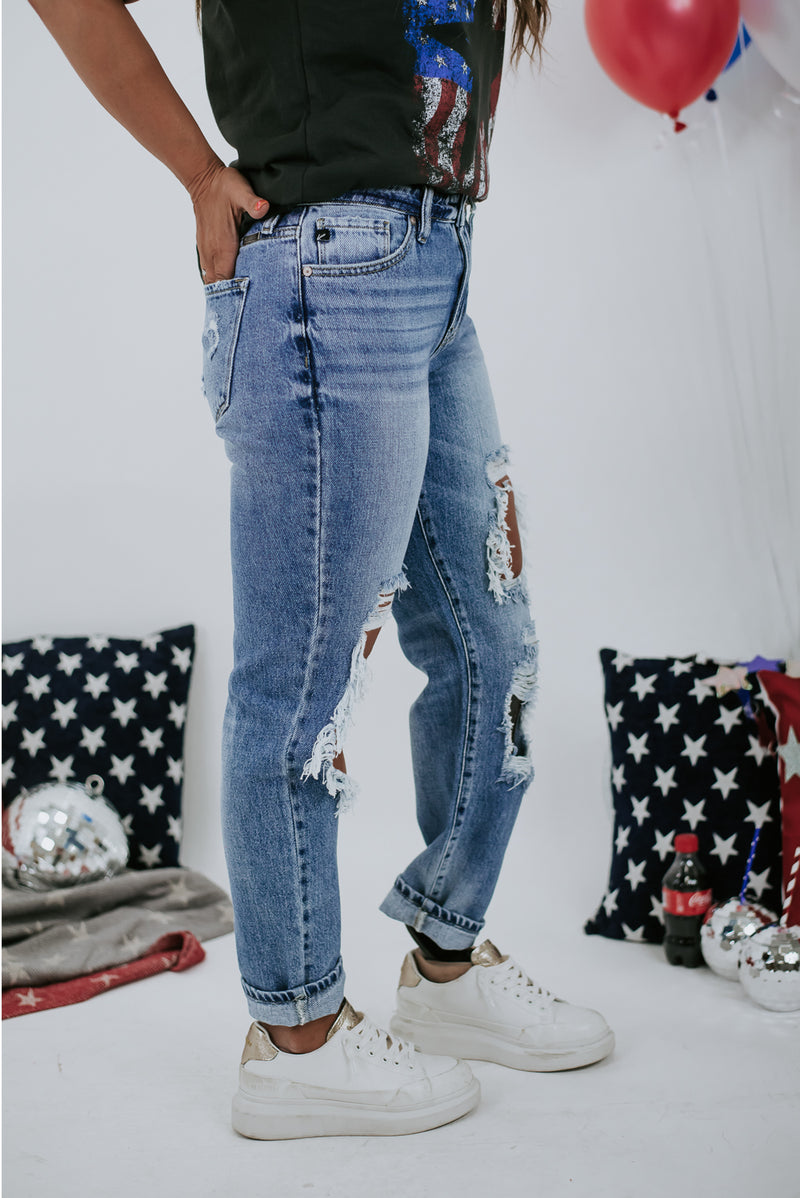 Jax Boyfriend Denim, Medium KANCAN