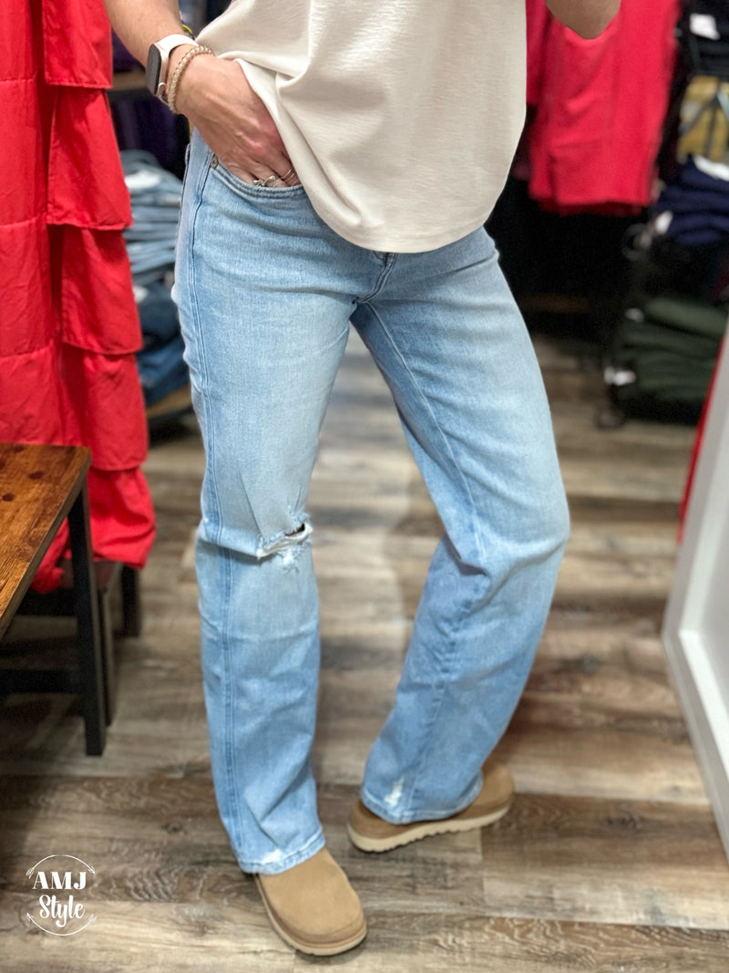 Camille Distressed Knee Denim
