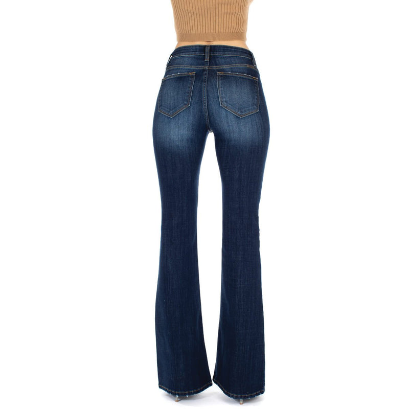 KanCan Mid Rise Flare Dark Denim Jeans
