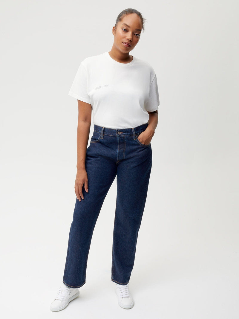 Womens Nettle Denim Straight Leg Jeans—rinse wash