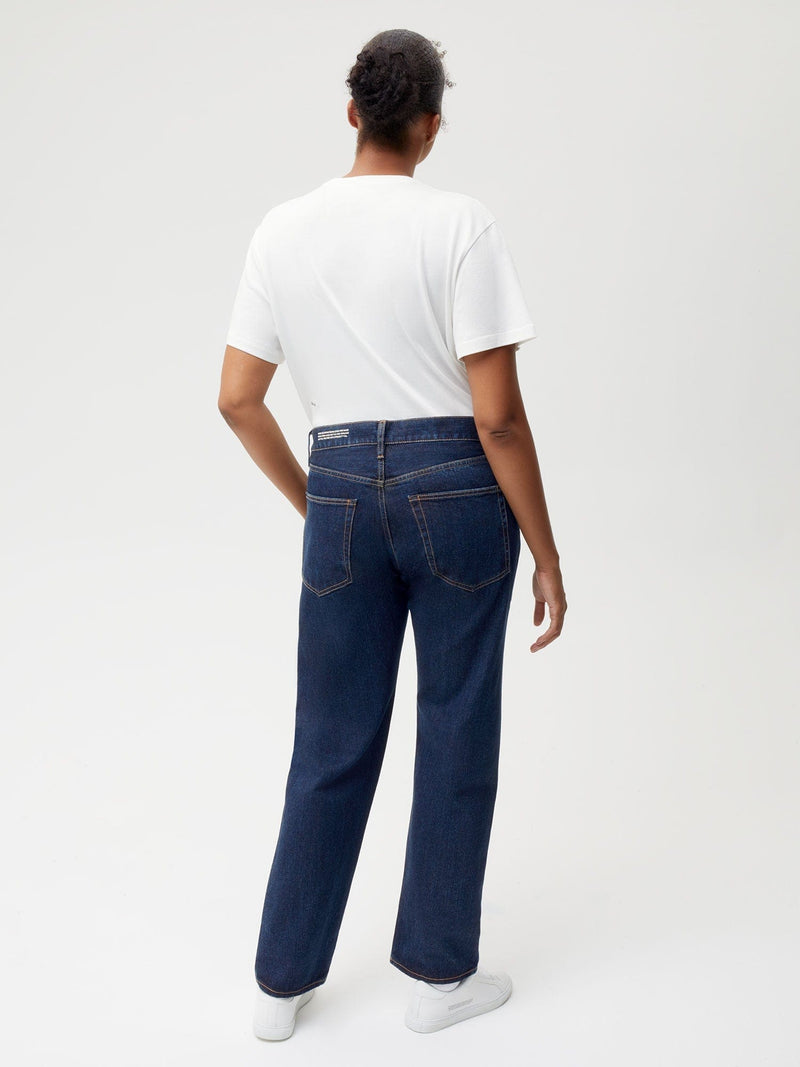 Womens Nettle Denim Straight Leg Jeans—rinse wash