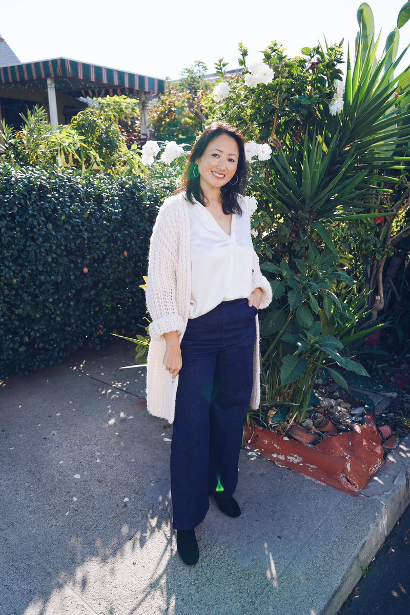 Denim Wide Leg Pants