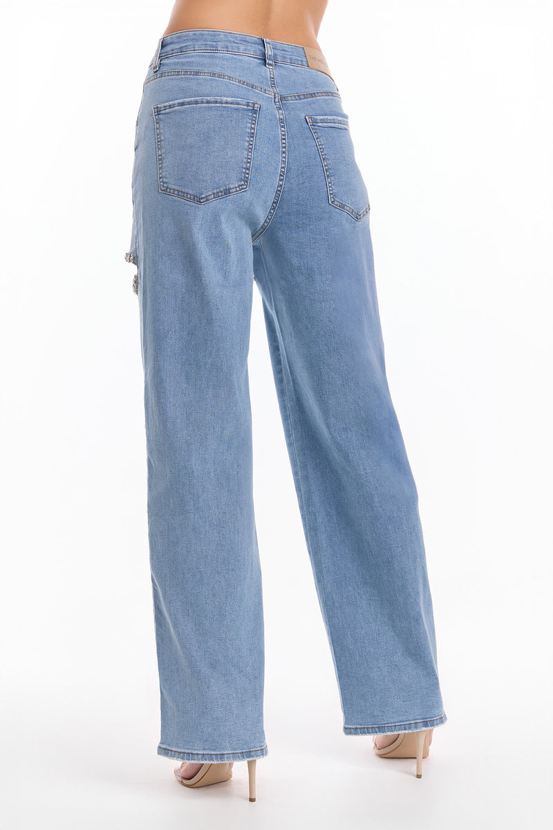 Ivanka Crystal Jean - Medium Blue