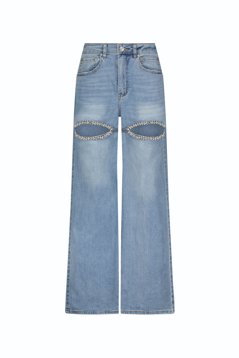 Ivanka Crystal Jean - Medium Blue