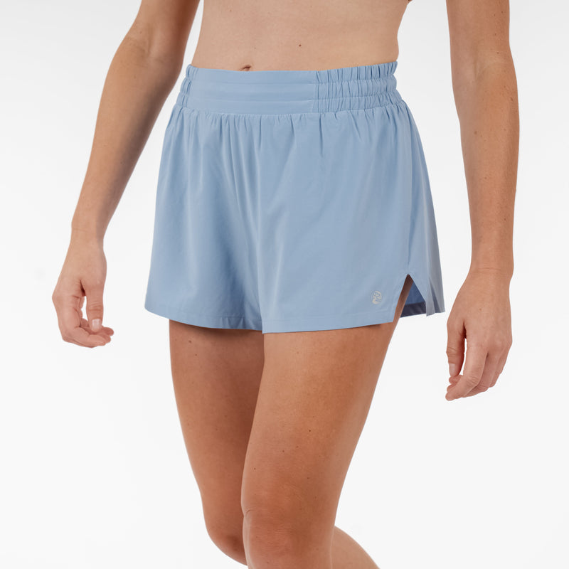 Sunrise Active Short | Solid - Ice Pick Blue