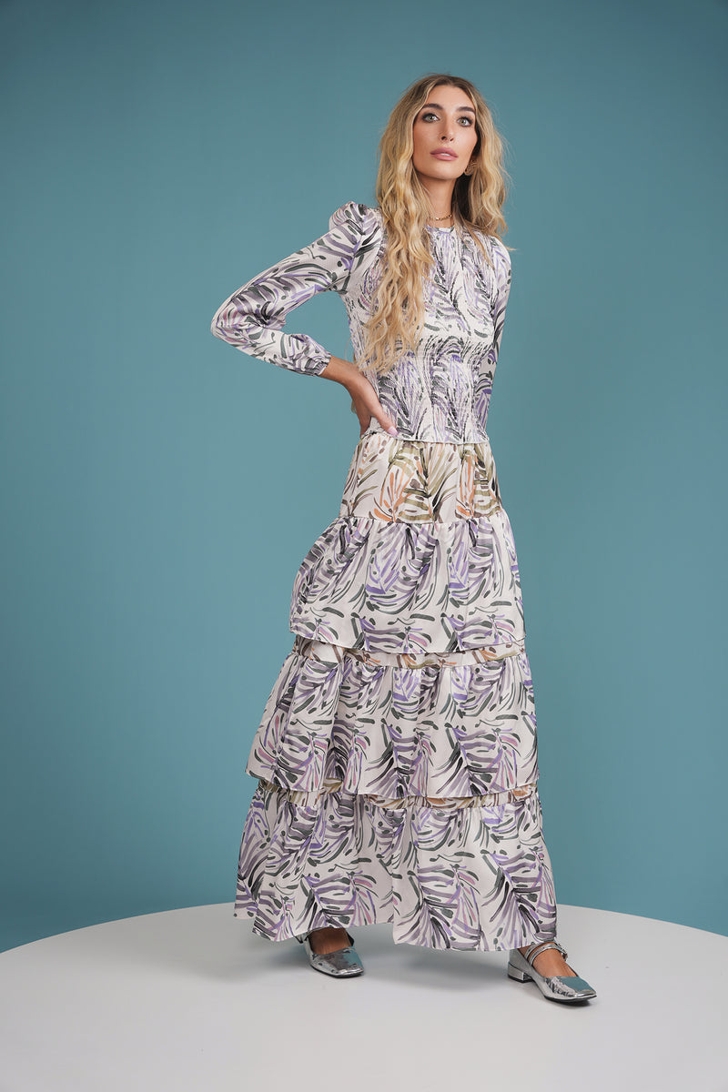 Print Layered Skirt