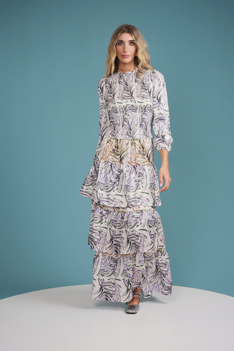 Print Layered Skirt
