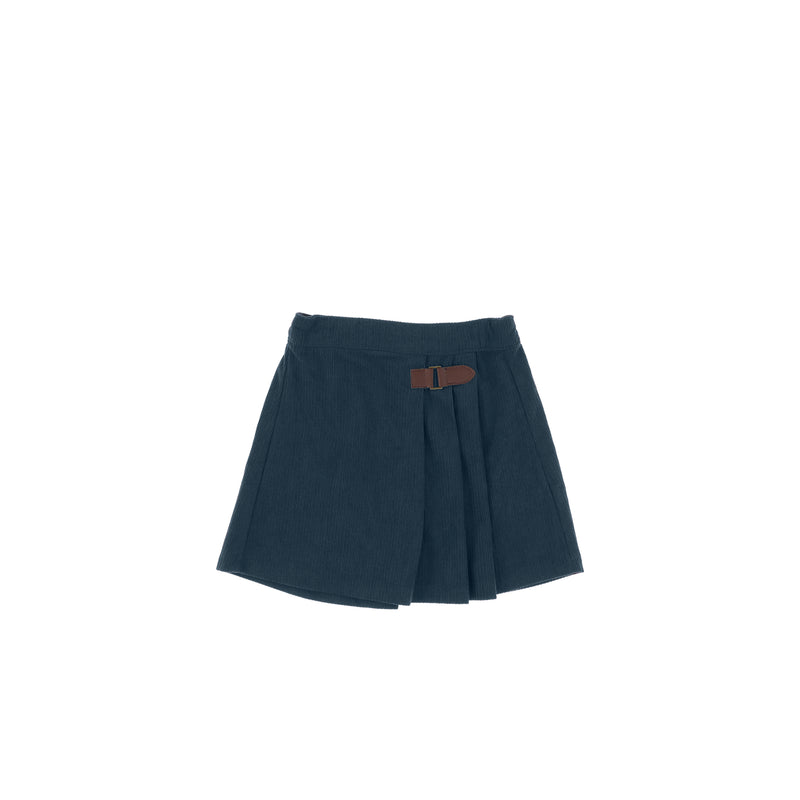 PLEATED CORDUROY SKIRT