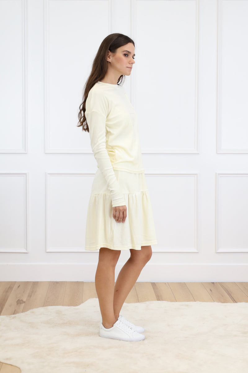 Velour Tier Skirt