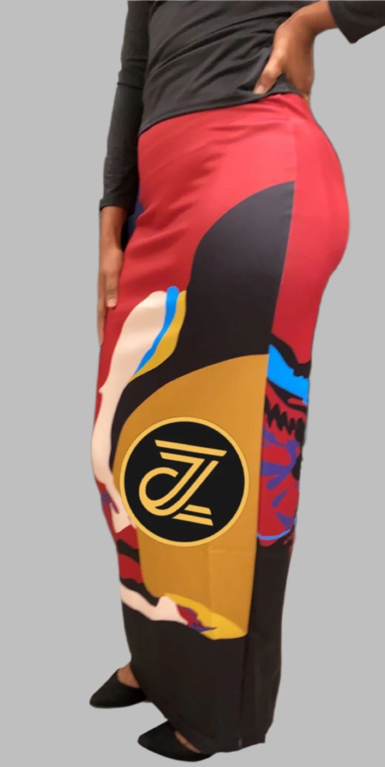 ZIZI Artsy Digital Print Maxi Skirt FINAL SALE