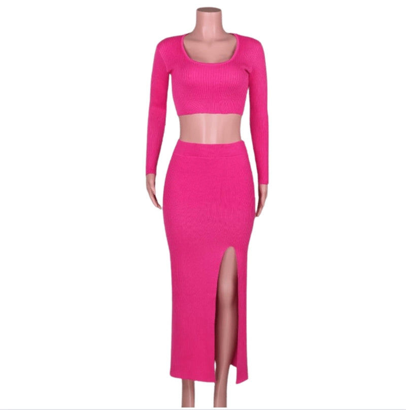 The Knit Skirt Set