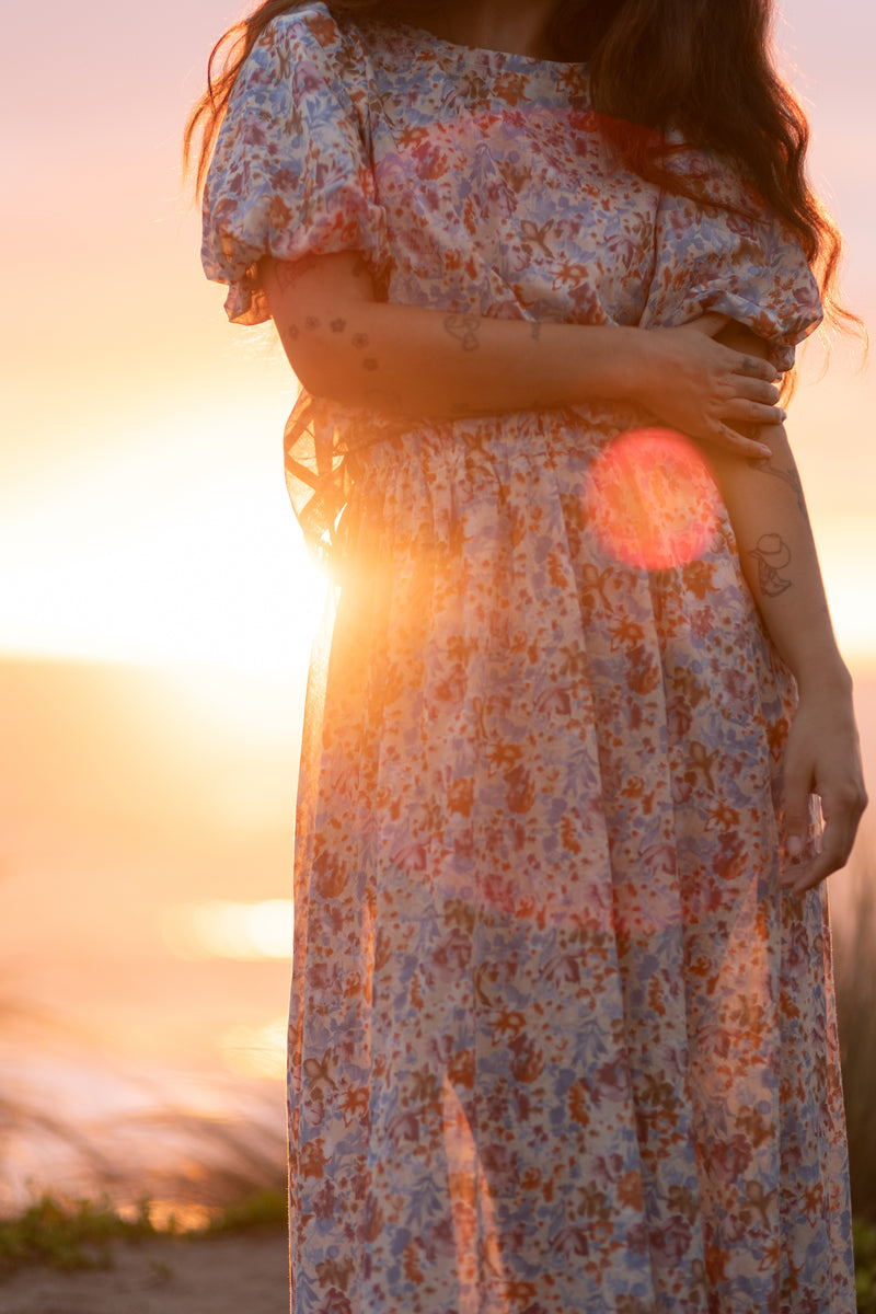 Garden Party - Floral Maxi Skirt