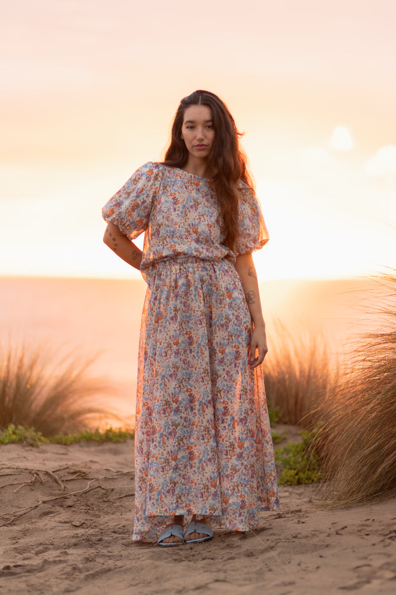 Garden Party - Floral Maxi Skirt