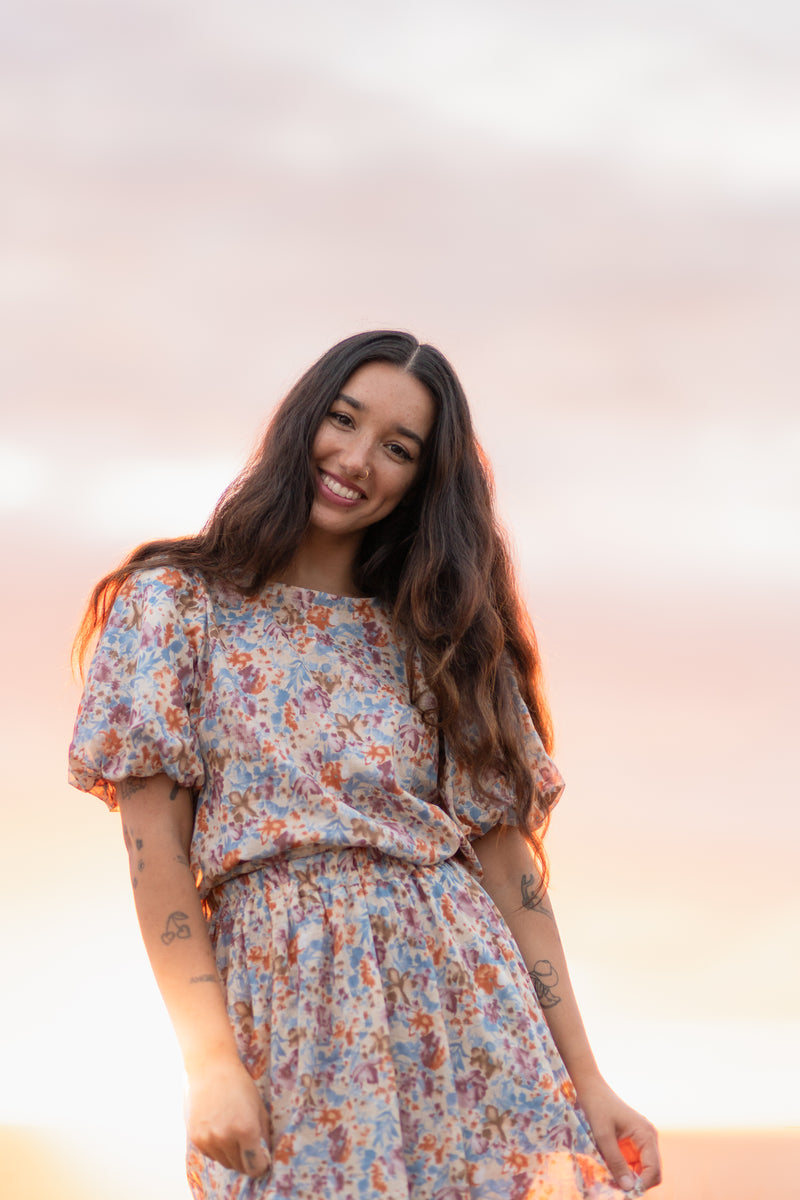 Garden Party - Floral Maxi Skirt