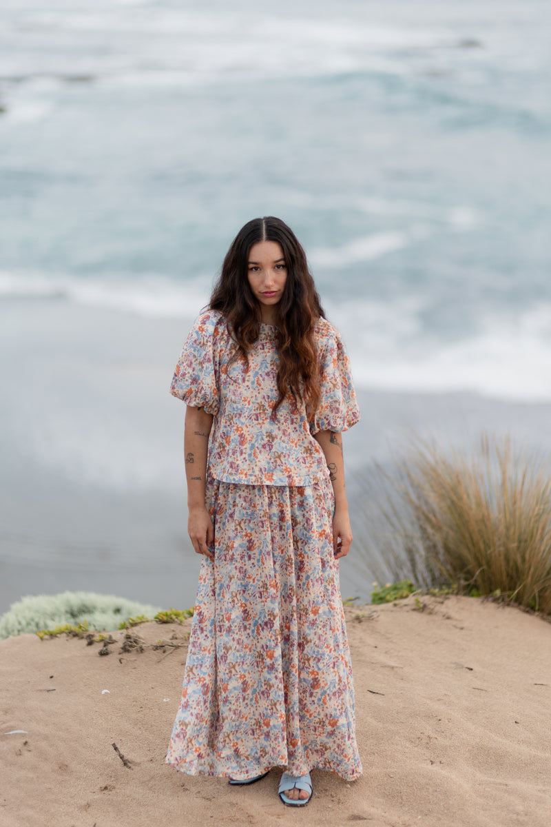 Garden Party - Floral Maxi Skirt