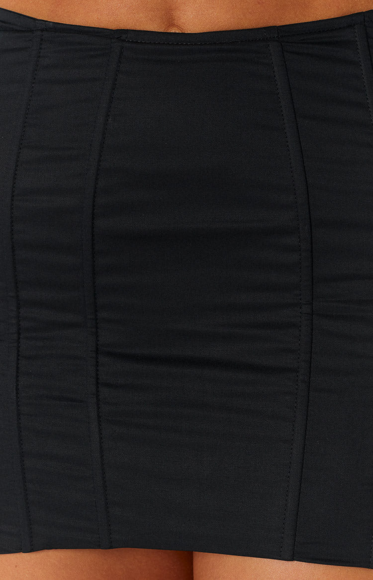 Lioness Venetian Black Corset Skirt