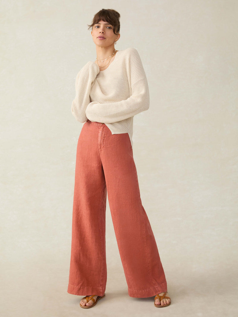 Sun Strider Linen Pant - Red Rock
