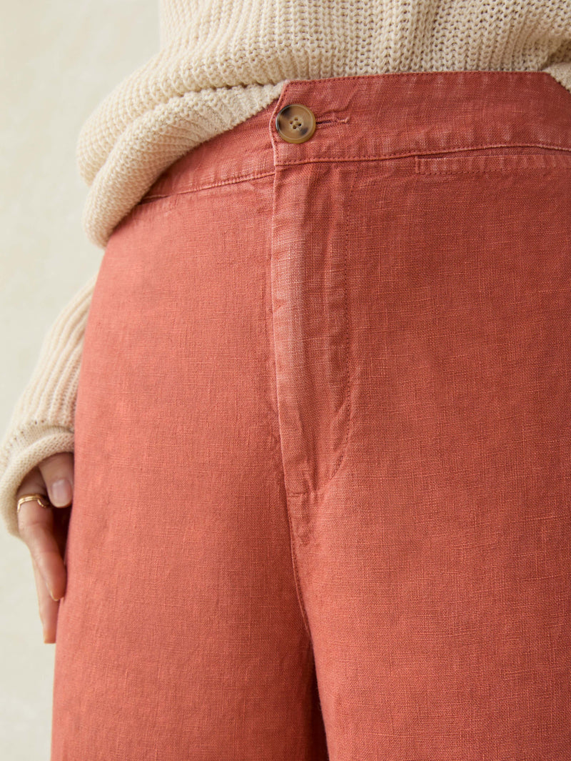 Sun Strider Linen Pant - Red Rock