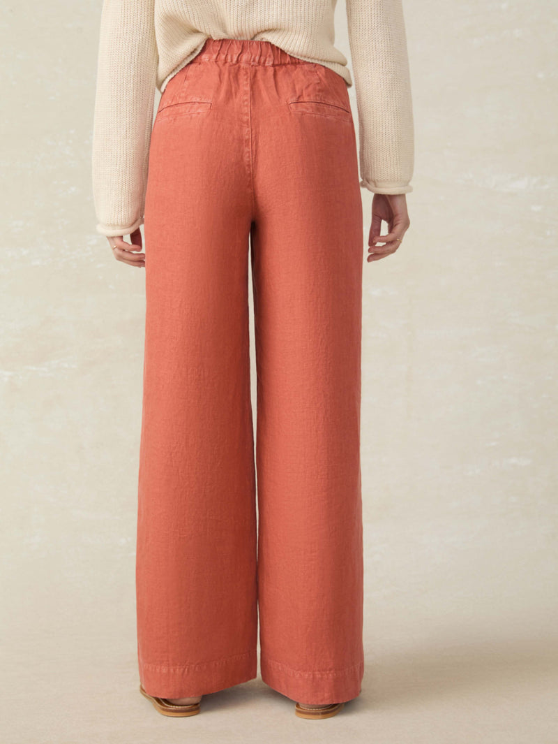 Sun Strider Linen Pant - Red Rock