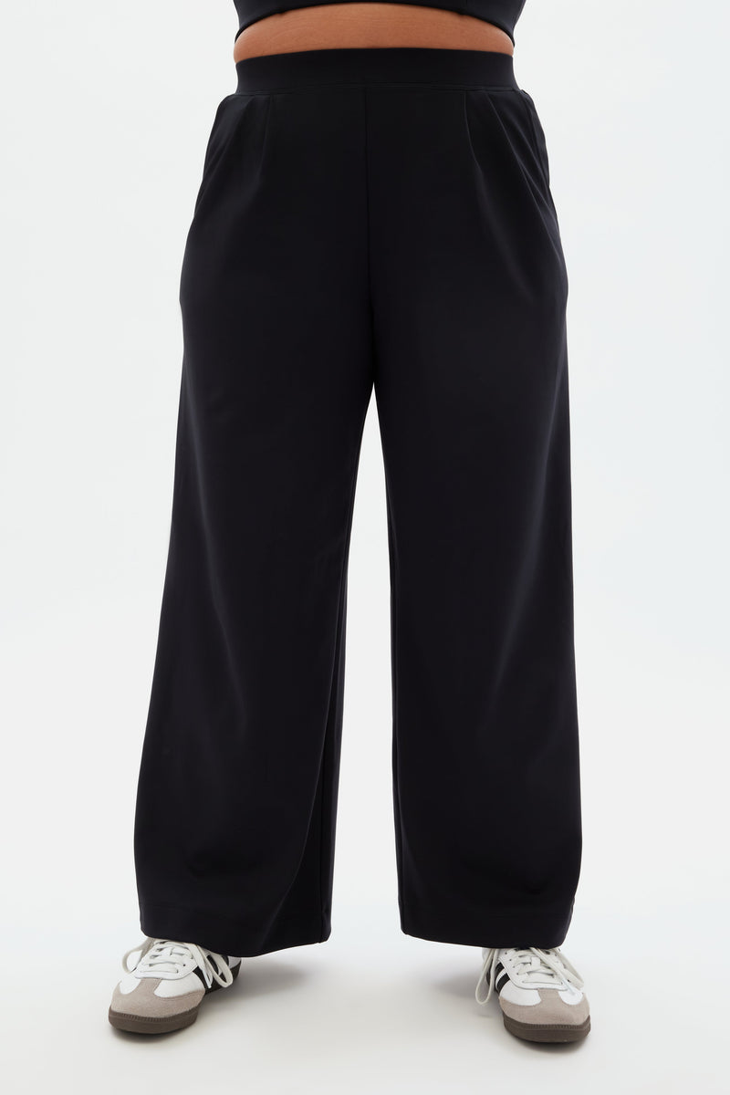 Black Luxe Wide Leg Pant