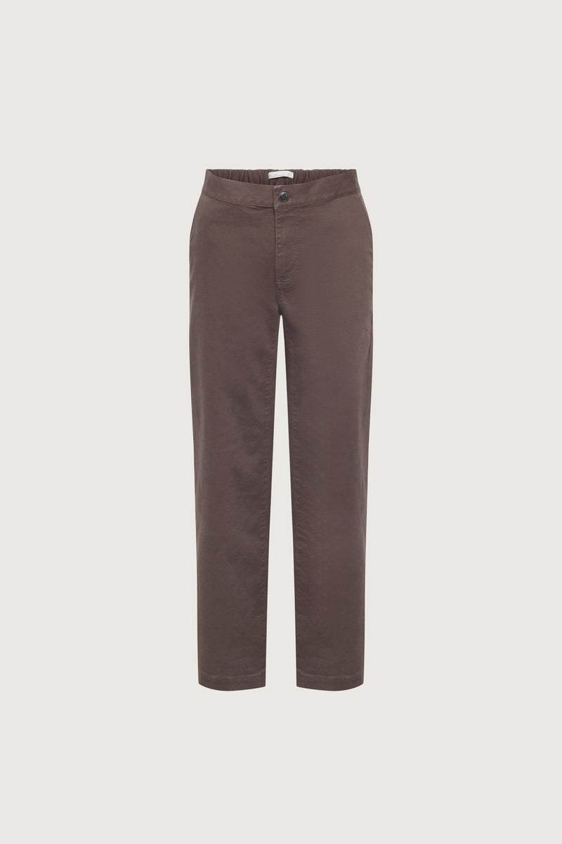 LONG LENGTH TWILL WIDE LEG PANT