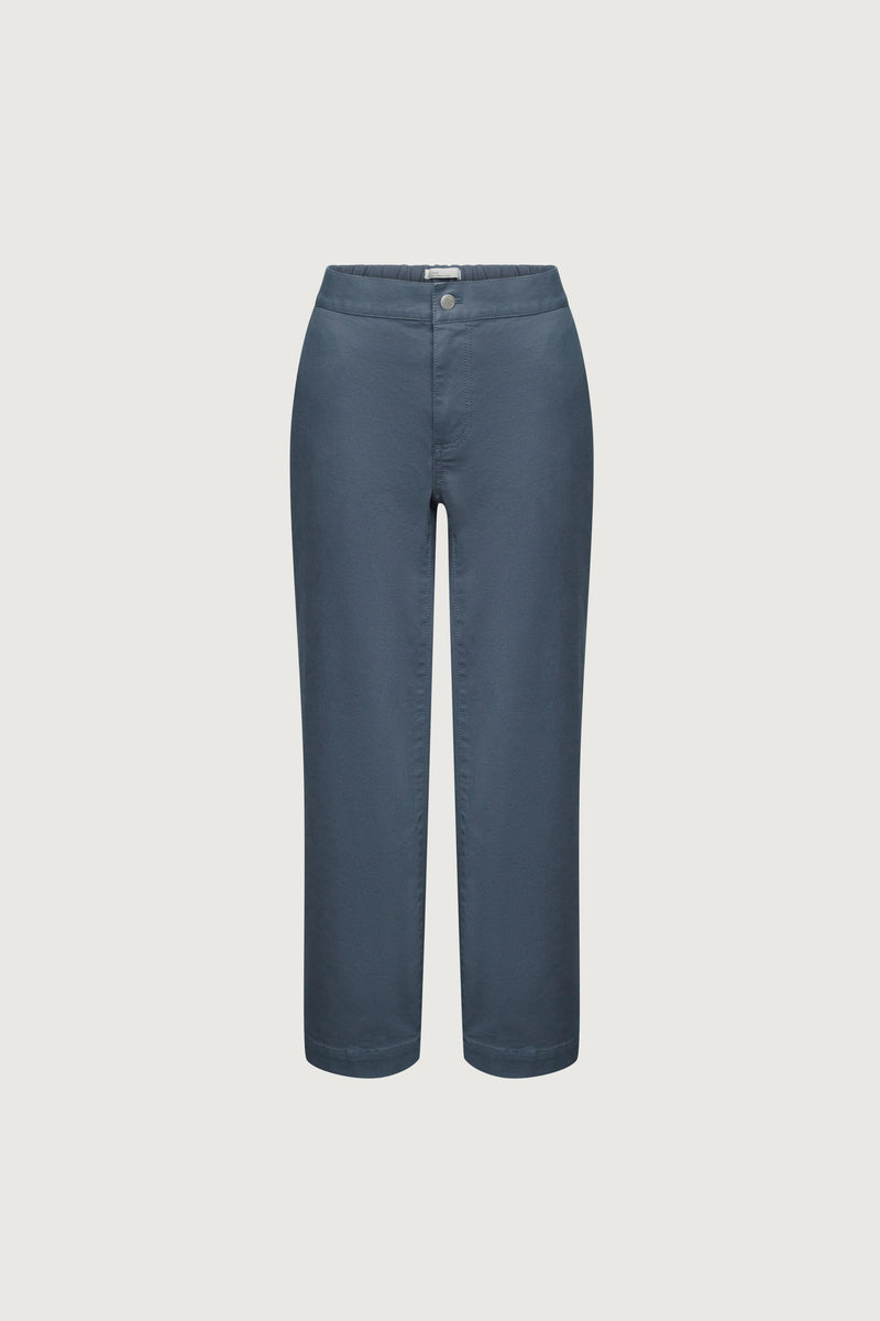 LONG LENGTH TWILL WIDE LEG PANT