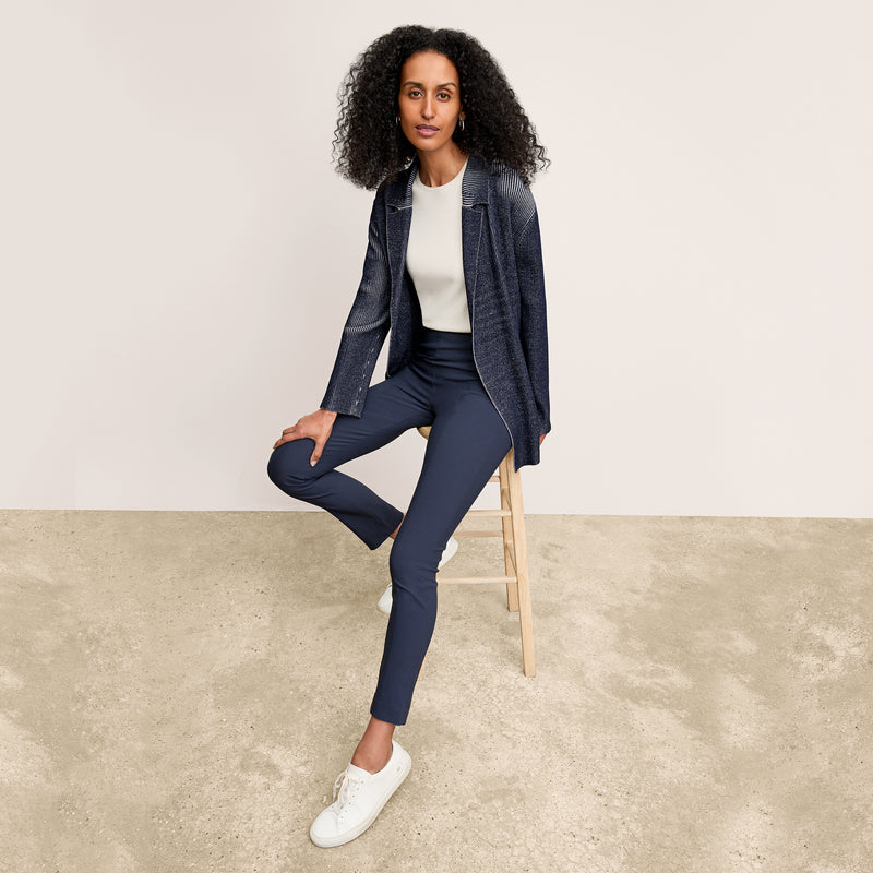 Foster Cigarette Pant - PowerStretch :: Dark Navy