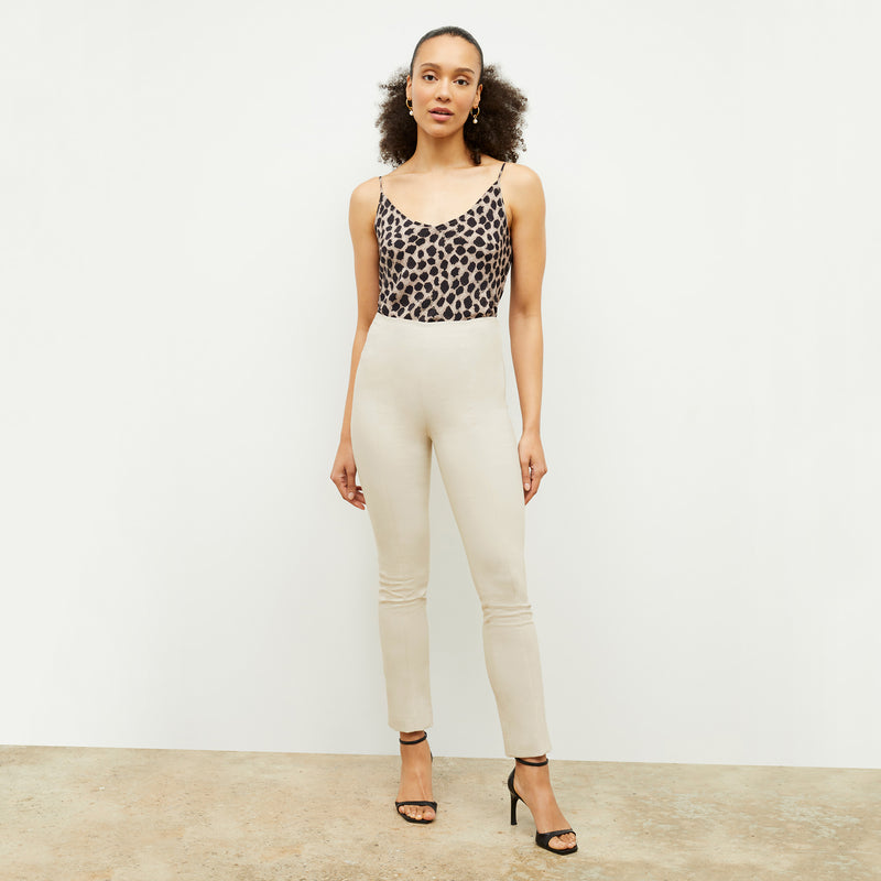 Foster Cigarette Pant - PowerStretch :: Bone