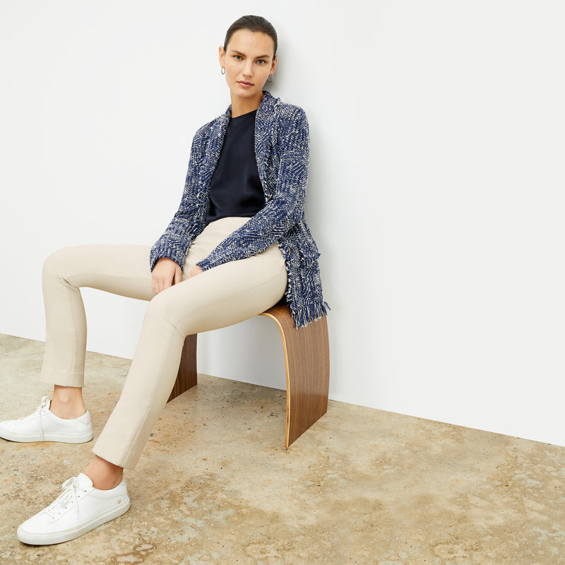 Foster Cigarette Pant - PowerStretch :: Bone