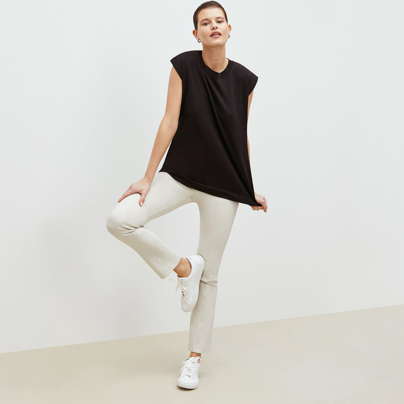 Foster Cigarette Pant - PowerStretch :: Bone