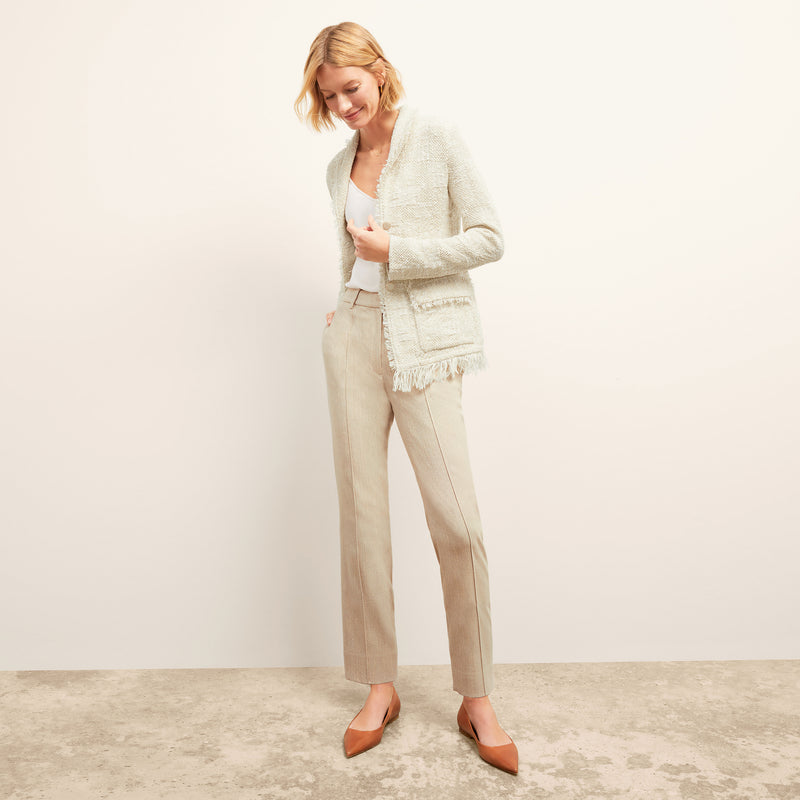 Pearl Pant - Cotton Tweed :: Ivory