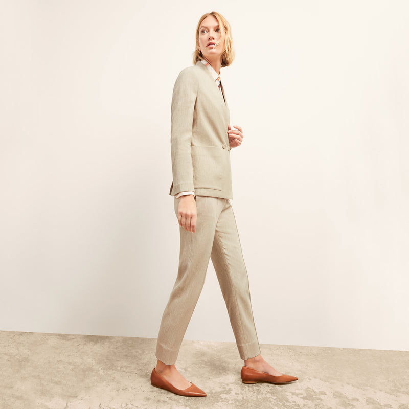 Pearl Pant - Cotton Tweed :: Ivory