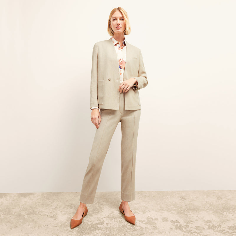Pearl Pant - Cotton Tweed :: Ivory