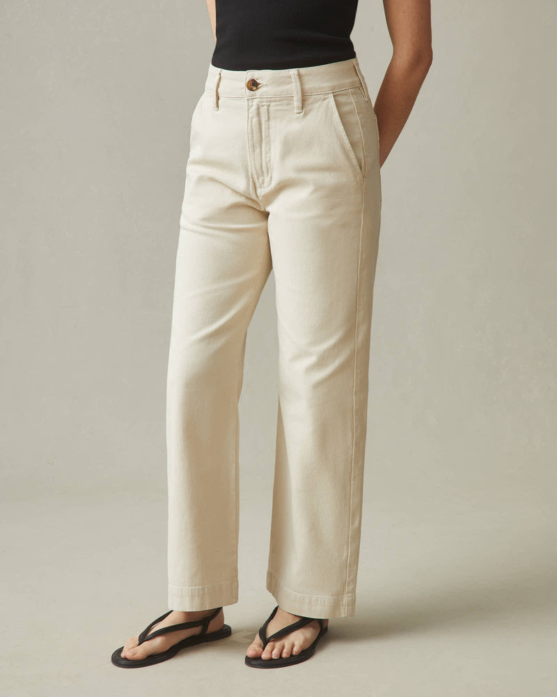Women's Wide Leg Pant - Cotton