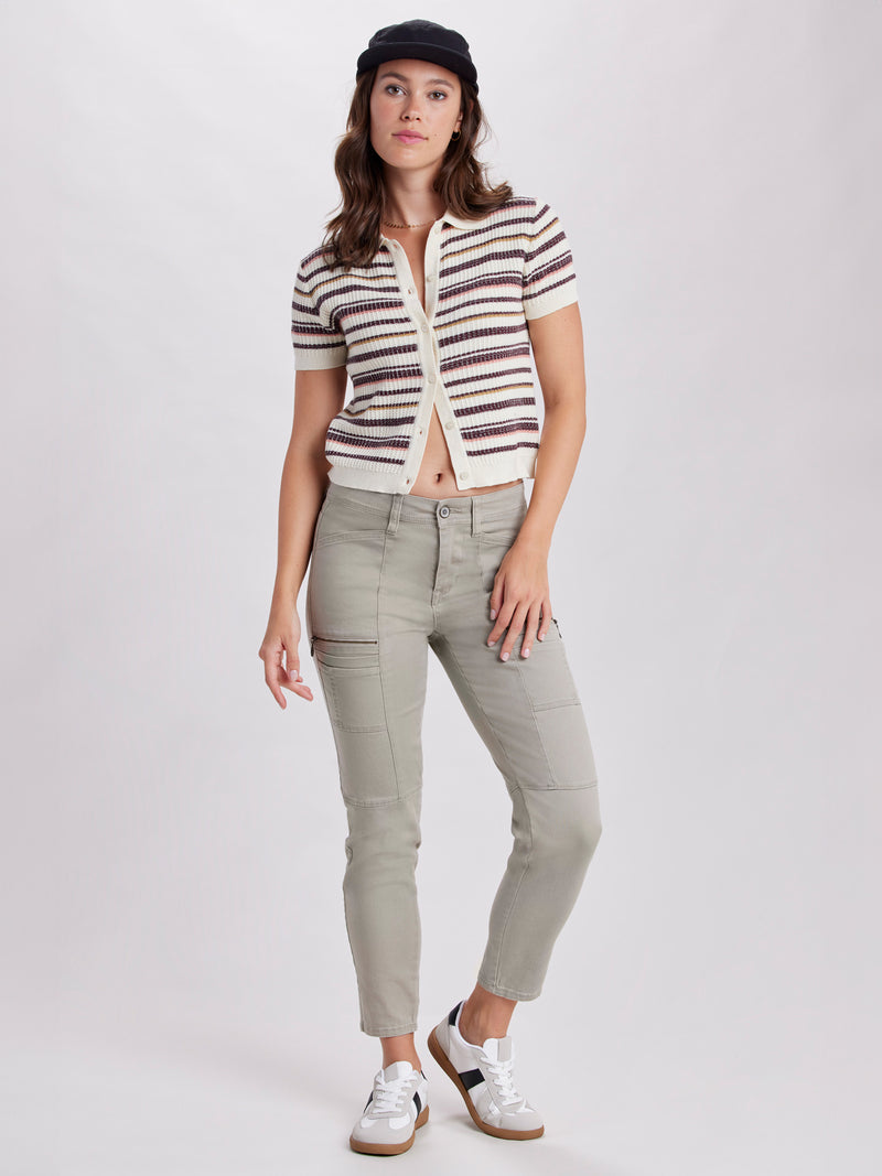 Blaire Utility Zip Skinny Pant