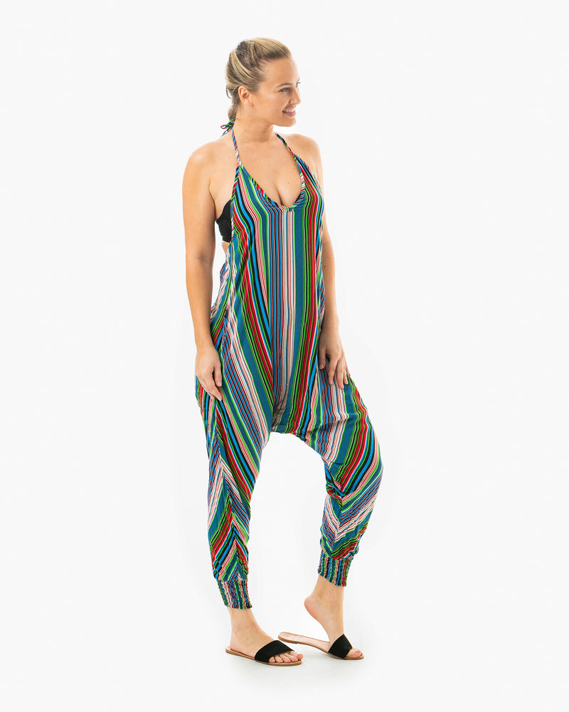 Stripe Harem Jumpsuit