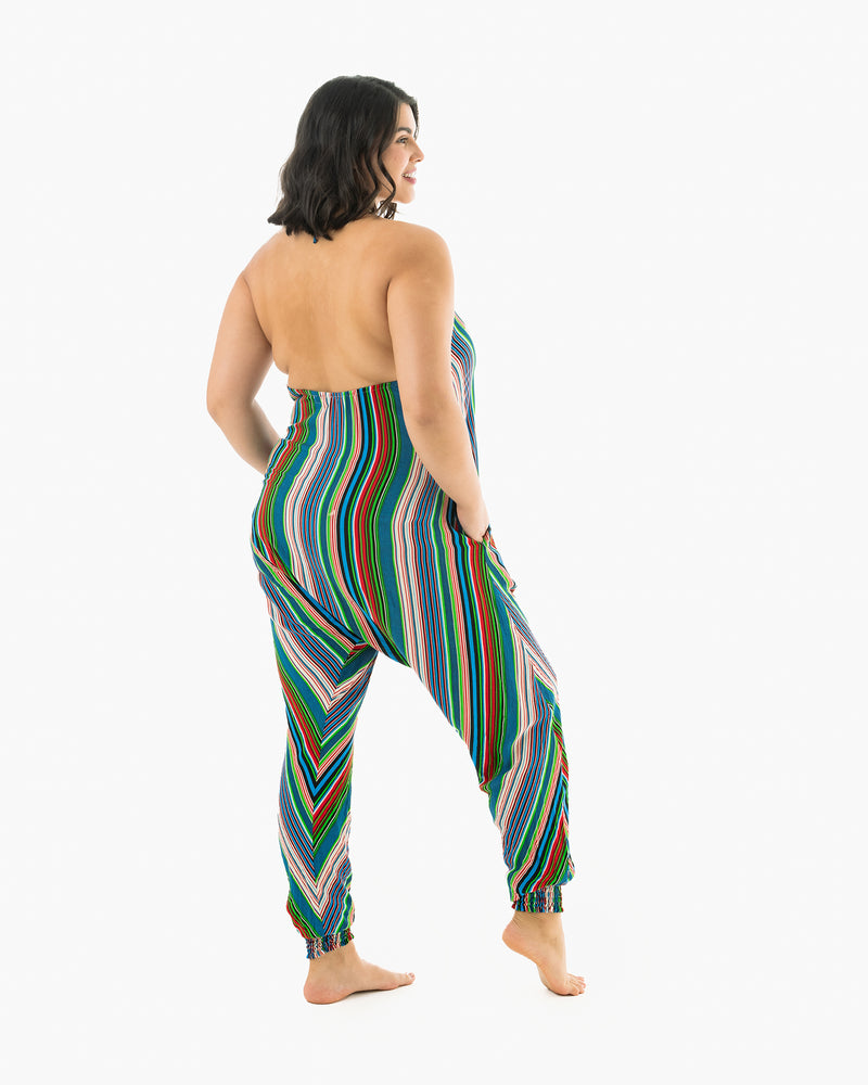 Stripe Harem Jumpsuit