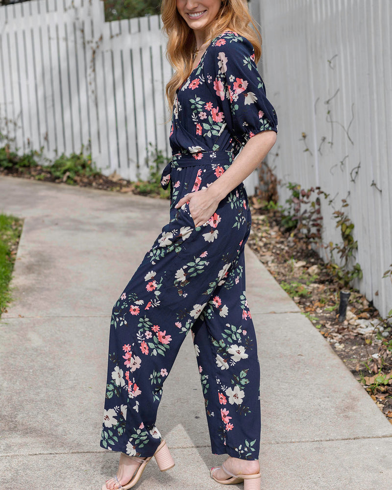Hello Spring Floral Jumpsuit