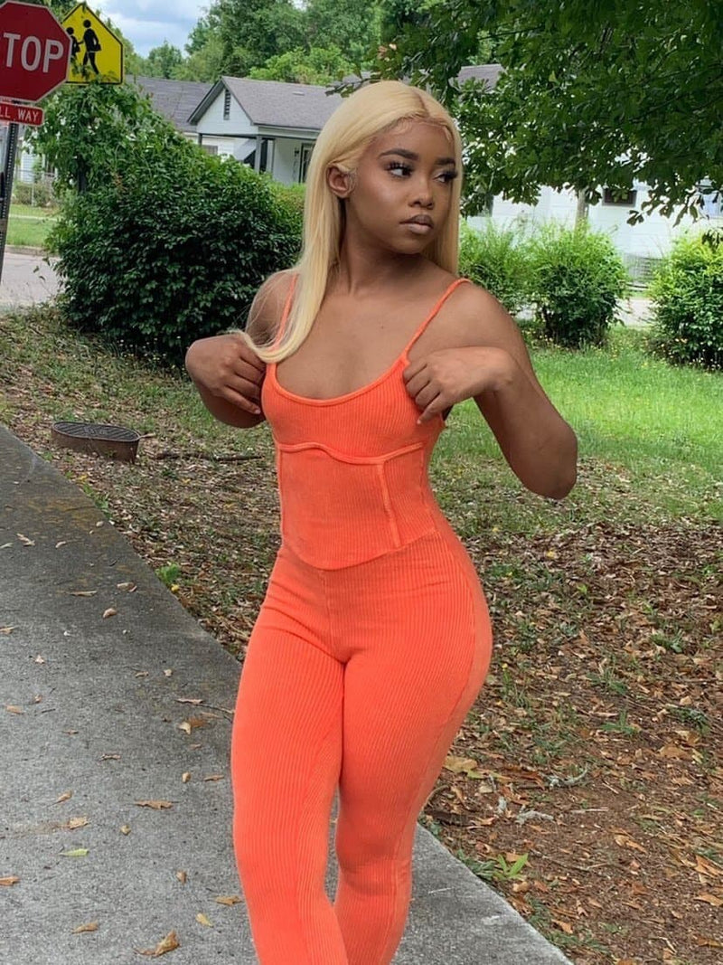 Mayra Mineral Jumpsuit (Orange)
