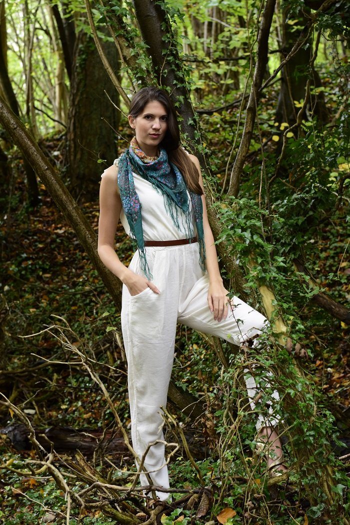 Boho Stylish 100% Cotton Jumpsuit for Women - Comfortable and Breathable Loungewear