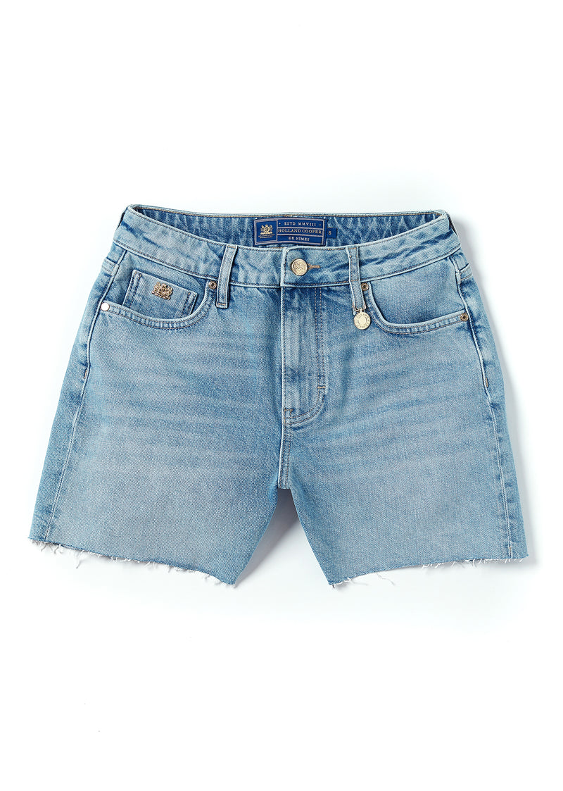High Rise Denim Short (Vintage Indigo)