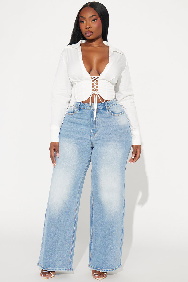 Don't Mind Me Corset Top - White