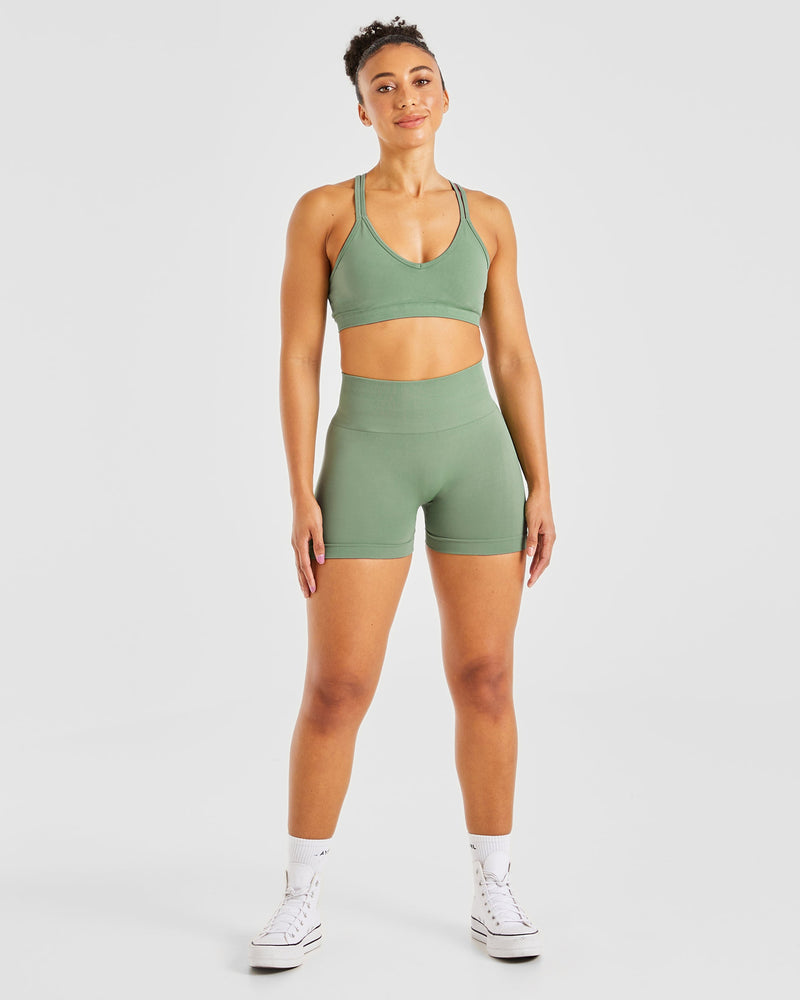 Power Seamless Shorts - Olive
