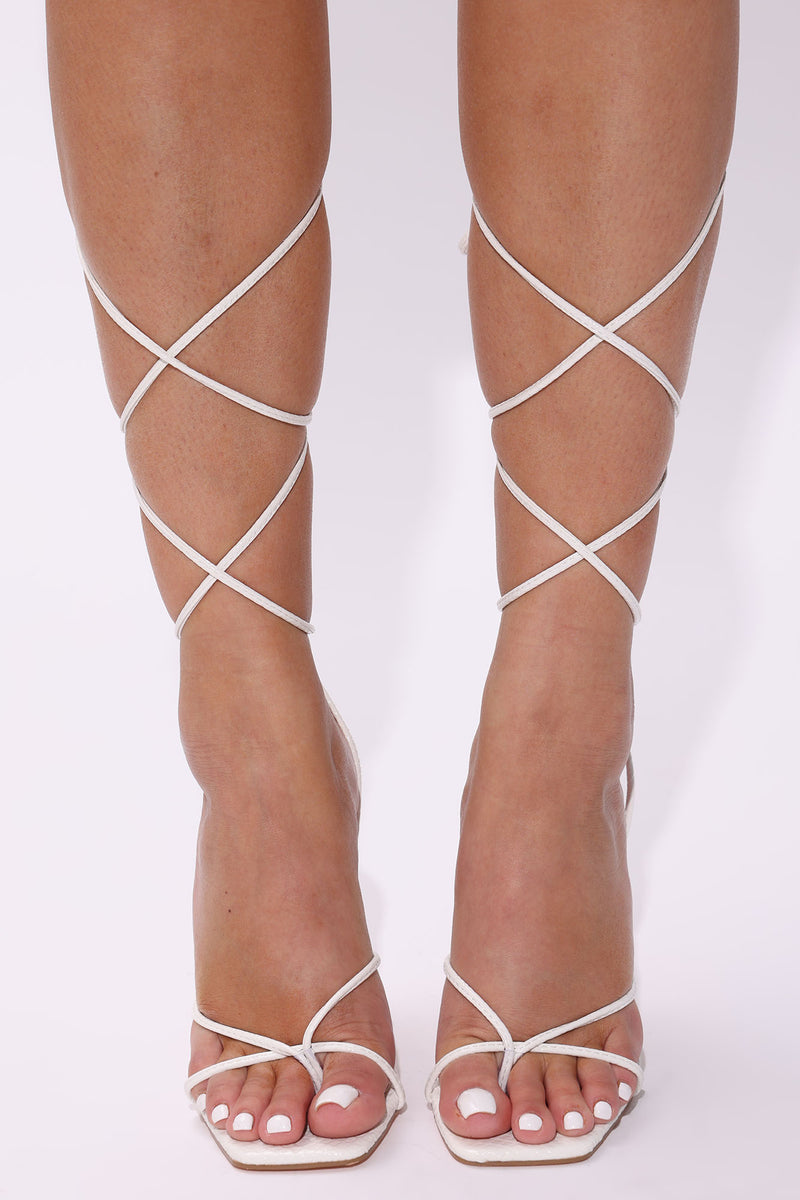 Heard Me Right Heels - White